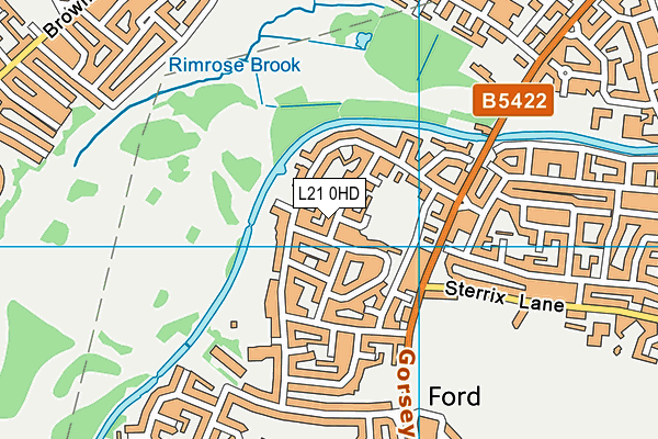 L21 0HD map - OS VectorMap District (Ordnance Survey)