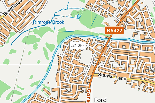 L21 0HF map - OS VectorMap District (Ordnance Survey)