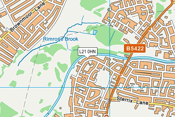 L21 0HN map - OS VectorMap District (Ordnance Survey)