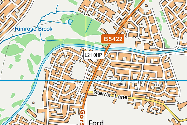 L21 0HP map - OS VectorMap District (Ordnance Survey)
