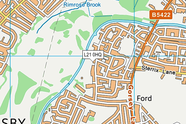 L21 0HQ map - OS VectorMap District (Ordnance Survey)