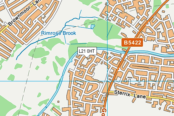 L21 0HT map - OS VectorMap District (Ordnance Survey)