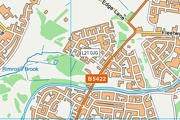 L21 0JG map - OS VectorMap District (Ordnance Survey)