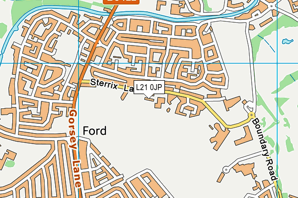 L21 0JP map - OS VectorMap District (Ordnance Survey)