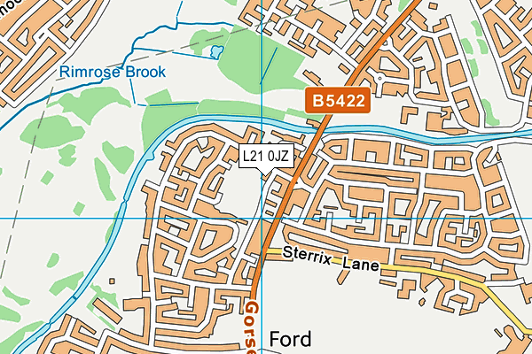 L21 0JZ map - OS VectorMap District (Ordnance Survey)