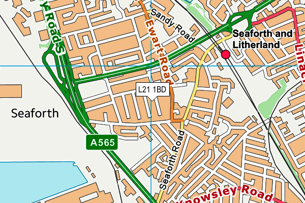 L21 1BD map - OS VectorMap District (Ordnance Survey)