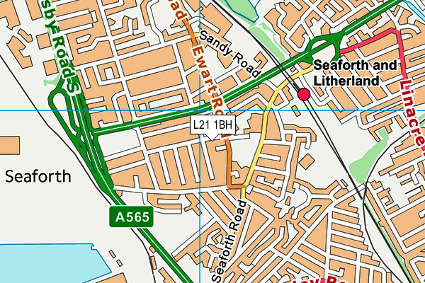 L21 1BH map - OS VectorMap District (Ordnance Survey)