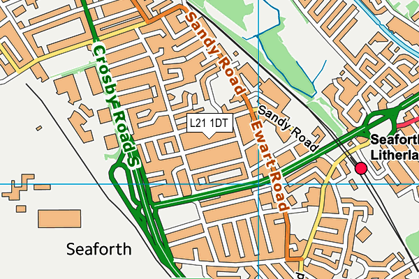 L21 1DT map - OS VectorMap District (Ordnance Survey)