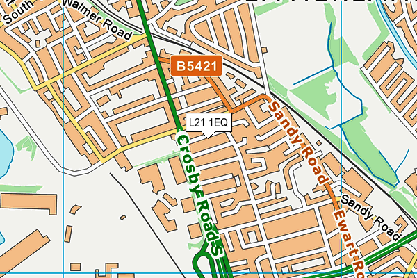 L21 1EQ map - OS VectorMap District (Ordnance Survey)