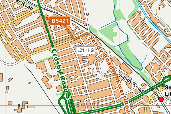 L21 1HG map - OS VectorMap District (Ordnance Survey)