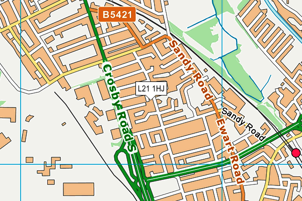 L21 1HJ map - OS VectorMap District (Ordnance Survey)