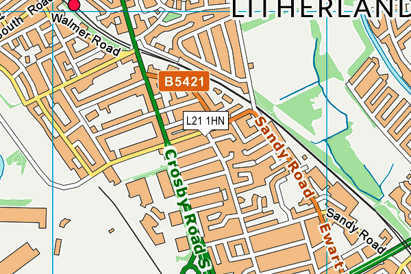 L21 1HN map - OS VectorMap District (Ordnance Survey)