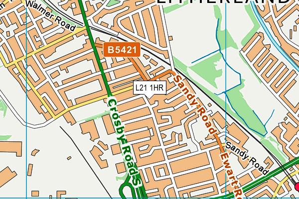 L21 1HR map - OS VectorMap District (Ordnance Survey)