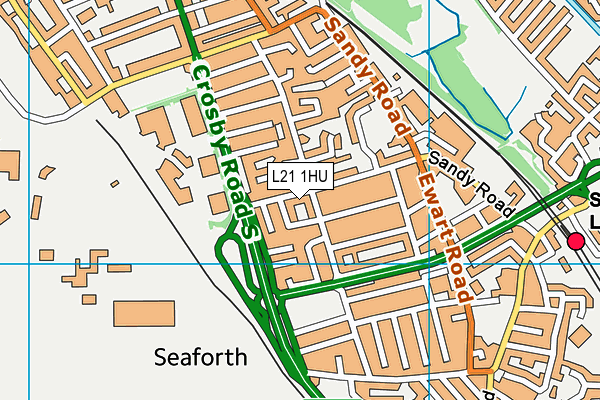 L21 1HU map - OS VectorMap District (Ordnance Survey)