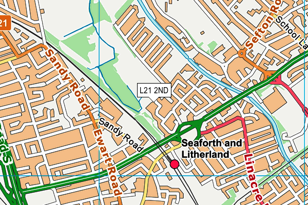 L21 2ND map - OS VectorMap District (Ordnance Survey)