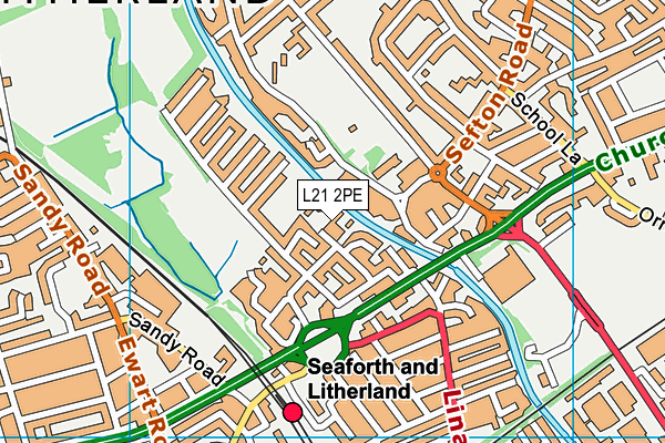 L21 2PE map - OS VectorMap District (Ordnance Survey)
