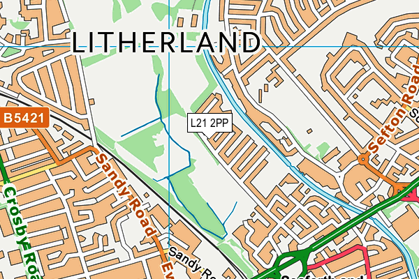 L21 2PP map - OS VectorMap District (Ordnance Survey)