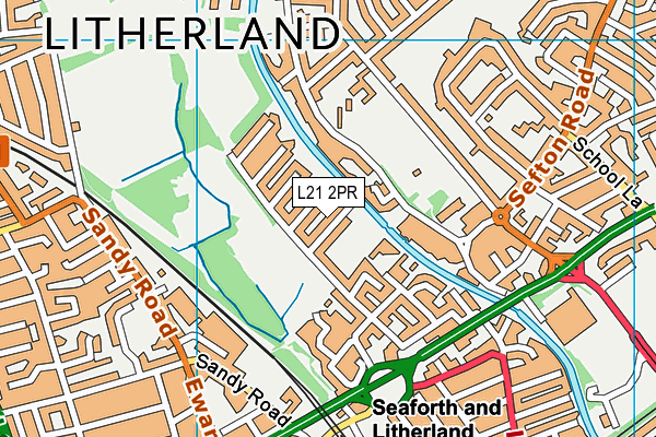 L21 2PR map - OS VectorMap District (Ordnance Survey)