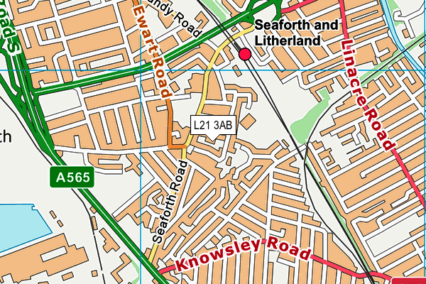 L21 3AB map - OS VectorMap District (Ordnance Survey)