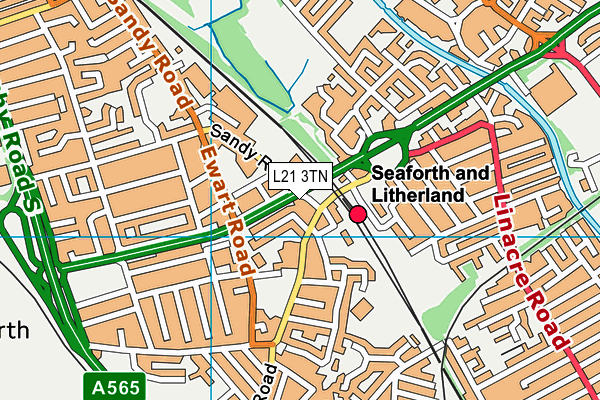 L21 3TN map - OS VectorMap District (Ordnance Survey)