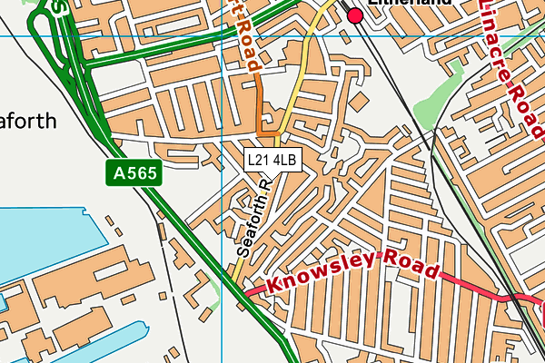 L21 4LB map - OS VectorMap District (Ordnance Survey)