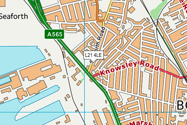 L21 4LE map - OS VectorMap District (Ordnance Survey)