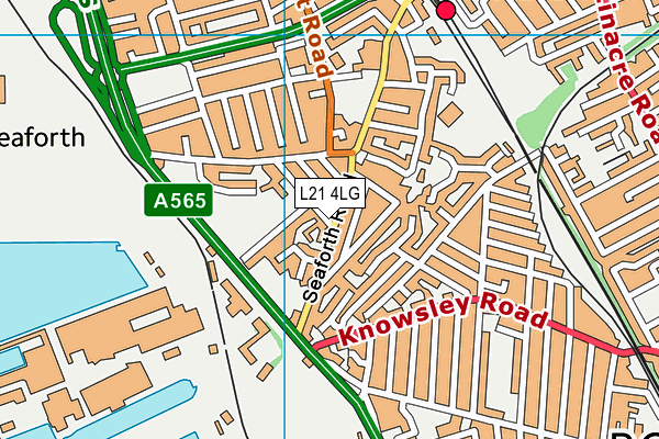 L21 4LG map - OS VectorMap District (Ordnance Survey)