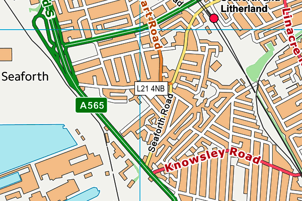 L21 4NB map - OS VectorMap District (Ordnance Survey)