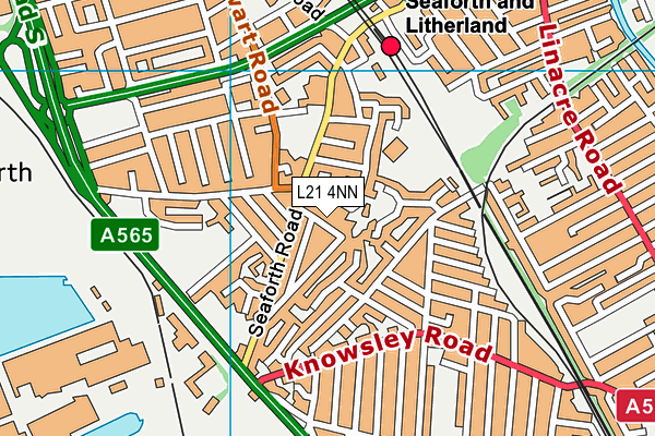 L21 4NN map - OS VectorMap District (Ordnance Survey)
