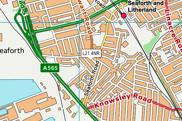 L21 4NR map - OS VectorMap District (Ordnance Survey)