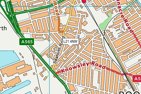 L21 4NW map - OS VectorMap District (Ordnance Survey)