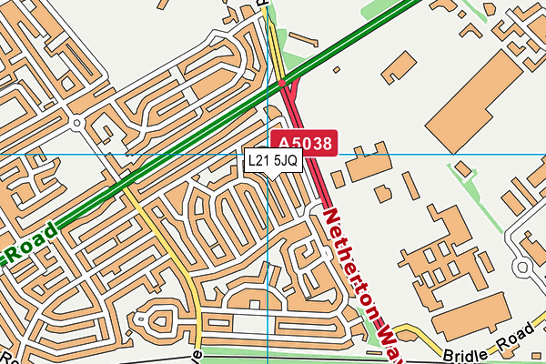 L21 5JQ map - OS VectorMap District (Ordnance Survey)