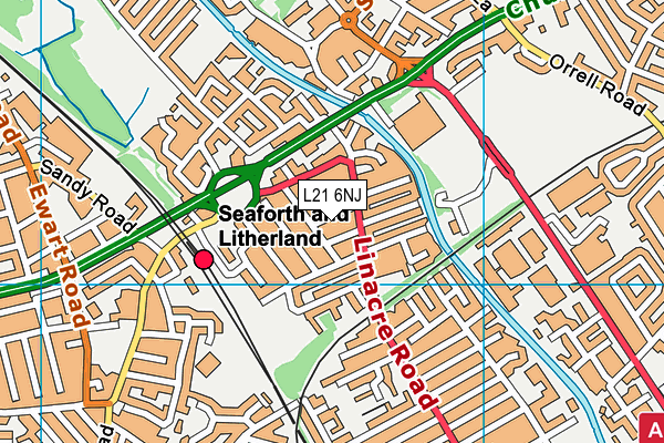 L21 6NJ map - OS VectorMap District (Ordnance Survey)