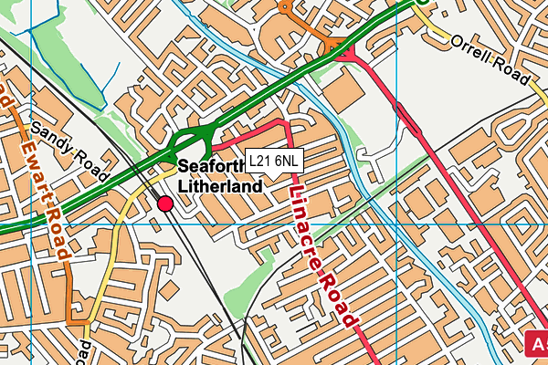 L21 6NL map - OS VectorMap District (Ordnance Survey)