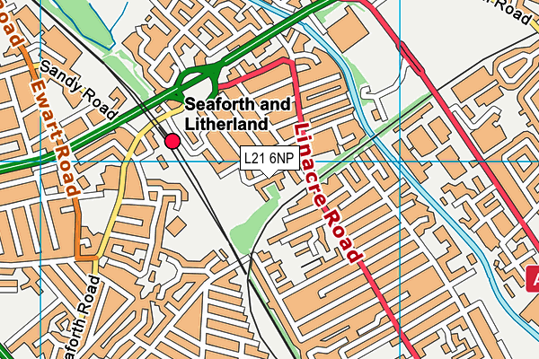 L21 6NP map - OS VectorMap District (Ordnance Survey)