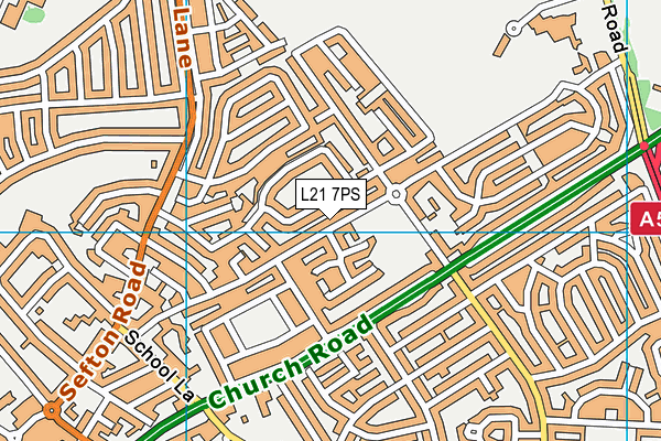 L21 7PS map - OS VectorMap District (Ordnance Survey)