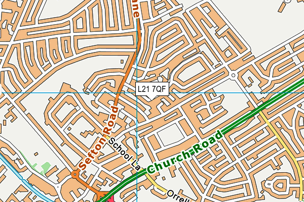 L21 7QF map - OS VectorMap District (Ordnance Survey)