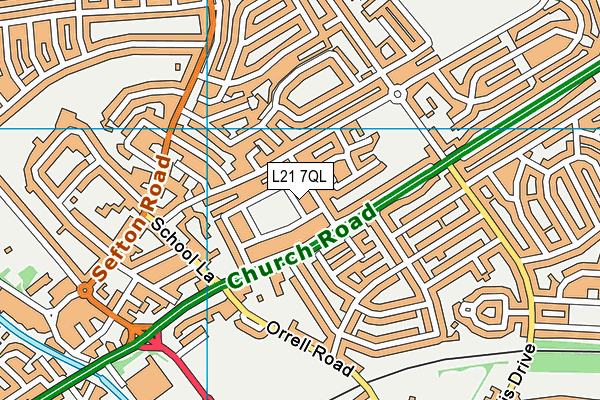 L21 7QL map - OS VectorMap District (Ordnance Survey)
