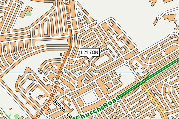 L21 7QN map - OS VectorMap District (Ordnance Survey)