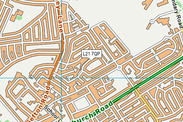 L21 7QP map - OS VectorMap District (Ordnance Survey)