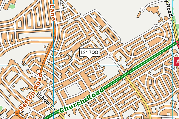 L21 7QQ map - OS VectorMap District (Ordnance Survey)