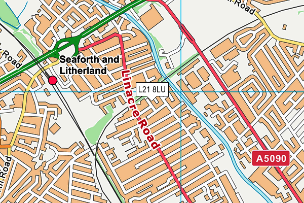 L21 8LU map - OS VectorMap District (Ordnance Survey)