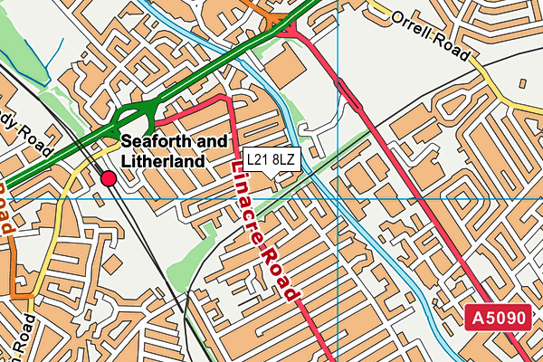 L21 8LZ map - OS VectorMap District (Ordnance Survey)