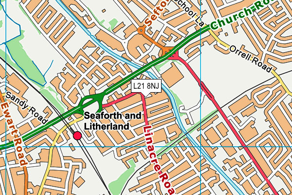L21 8NJ map - OS VectorMap District (Ordnance Survey)