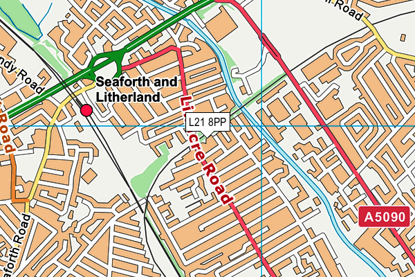 L21 8PP map - OS VectorMap District (Ordnance Survey)