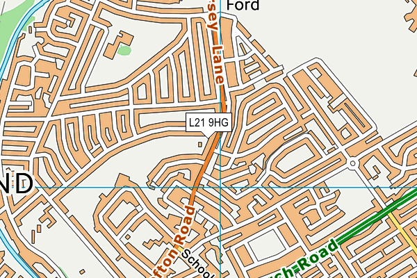 L21 9HG map - OS VectorMap District (Ordnance Survey)