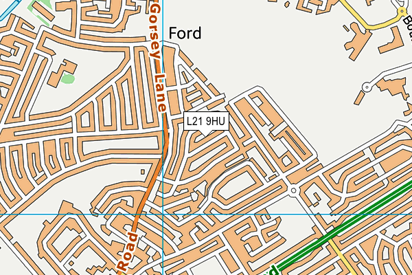 L21 9HU map - OS VectorMap District (Ordnance Survey)