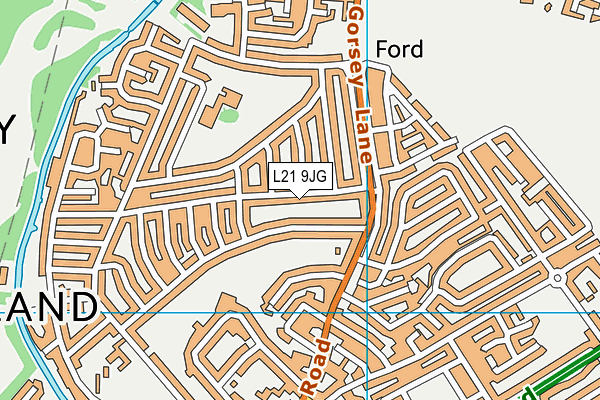 L21 9JG map - OS VectorMap District (Ordnance Survey)