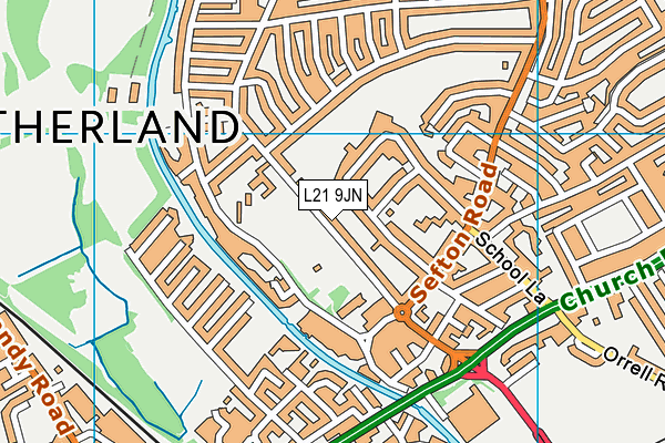 L21 9JN map - OS VectorMap District (Ordnance Survey)