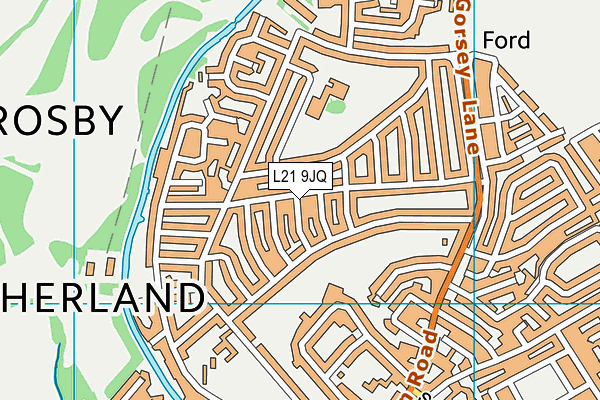 L21 9JQ map - OS VectorMap District (Ordnance Survey)